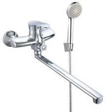 Змішувач для ванни WEZER VRL713-04 з довгим виливом, Ø35, хром