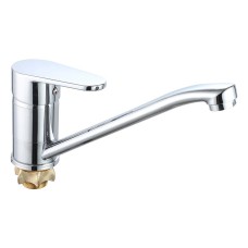 Змішувач для кухні WEZER VRL418-11 з поворотним виливом, Ø40, хром