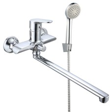 Змішувач для ванни WEZER VRL719-11 з довгим виливом, Ø35, хром