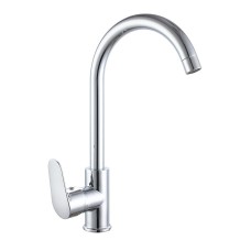 Змішувач для кухні WEZER VRL419-11 з поворотним виливом, Ø35, хром