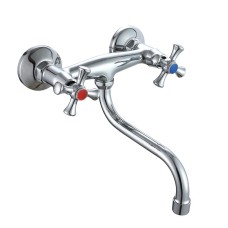 Змішувач для кухні WEZER VRL1210 -12 настінний, двовентильний, хром