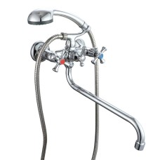 Змішувач для ванни WEZER VRL721-12, двохвентильний, поворотний, Ø 35, хром