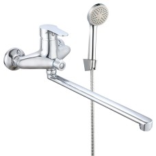 Змішувач для ванни WEZER VRL724-14 з довгим виливом, Ø40, хром