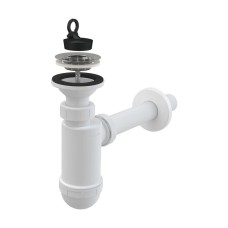 Сифон для умивальника AlcaPlast A410 з нержавіючою решіткою, Ø32