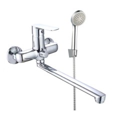 Змішувач для ванни WEZER VRL716-15, довгий поворот. вилив, Ø35, хром