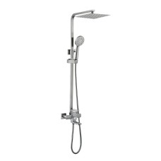 Душова система WEZER PRO16C-02 з тропічним душем 300х300мм, нержавіюча сталь, сатин Душова система WEZER PRO16C-02 з тропічним душем 300х300мм, нержавіюча сталь, сатин