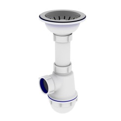 Сифон для мийки Kronoplast 3 1/2'х40 з нарізним випуском (SM15010000)