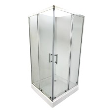 Душовий кут Sansa рама хром, скло прозоре 6мм, 1200*900*(120) 1920 мм
