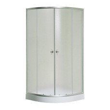 F-80/15, Fabio, душова кабіна 80 х 80 см, рама сатин, скло фабрік