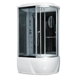F76-3W L, Miracle, гідробокс з КПК, 120 х 85 см, рама сатин, скло сіре F76-3W L, Miracle, гідробокс з КПК, 120 х 85 см, рама сатин, скло сіре