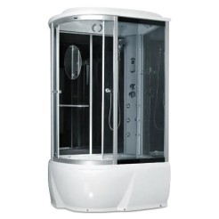 F76-3W R, Miracle, гідробокс з КПК, 120 х 85 см, рама сатин, скло сіре F76-3W R, Miracle, гідробокс з КПК, 120 х 85 см, рама сатин, скло сіре