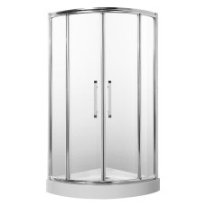 RH416, Rhein, душова кабіна 100 х 100 см, рама хром, скло прозоре