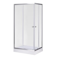 S100-70/15, Sansa, душова кабіна 100 х 70 см, рама сатин, скло матове
