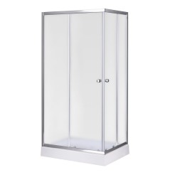 S100-70/15, Sansa, душова кабіна 100 х 70 см, рама сатин, скло матове