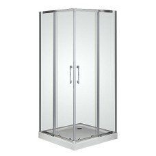 SP-90S/15, Sansa Prima, душова кабіна 90 х 90 см, рама хром, скло прозоре