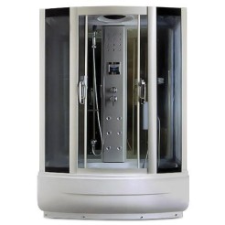 TS8009-1, Miracle, гідробокс з КПК, 170 х 85 см, рама сатин, скло сіре TS8009-1, Miracle, гідробокс з КПК, 170 х 85 см, рама сатин, скло сіре